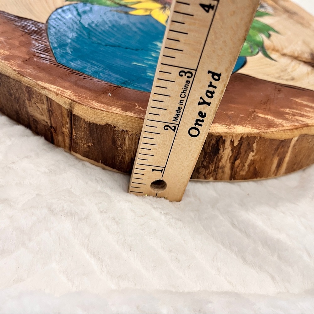Sunflower Wood Burned Hand‎ Made Wall Decor unique - Picture 8 of 10